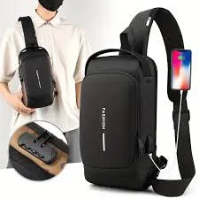 Bolso cruzado antirrobo negro