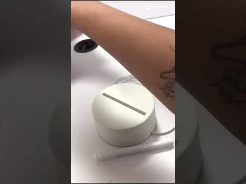 Lampara personalizada para escribir forma rectangular