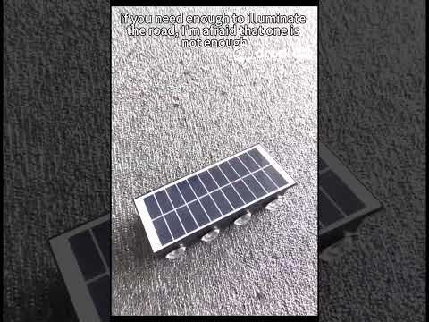 Lámpara solar de pared exterior con 8 LED